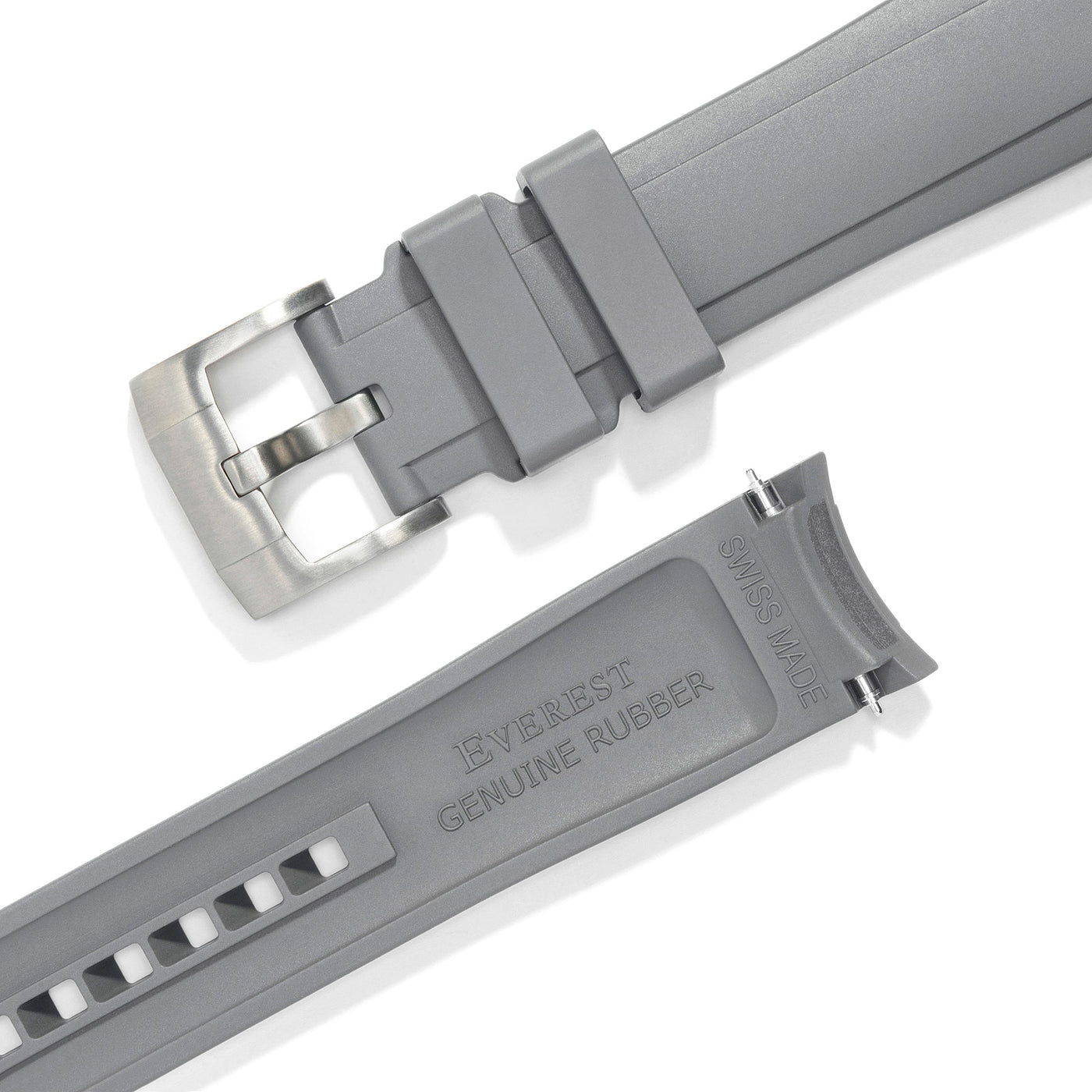 Grey Rubber / Silver Buckle / Standard