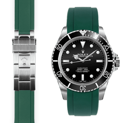 Rolex Submariner Green rubber watch strap