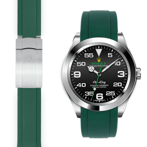 Rolex air king with leather strap shop